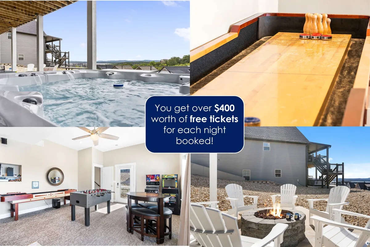 A versatile indoor retreat featuring a hot tub, game table, and fire pit, all with a scenic view. The space blends relaxation with entertainment, perfect for unwinding or engaging in friendly competition.